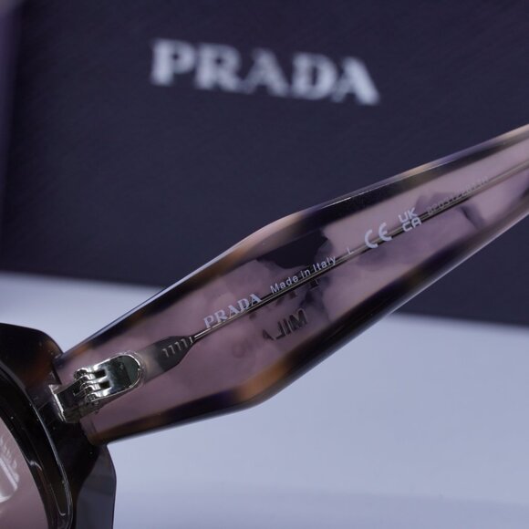 Prada PRB05S 23A60B Rectangle Sunglasses – Mauve Havana display picture 3